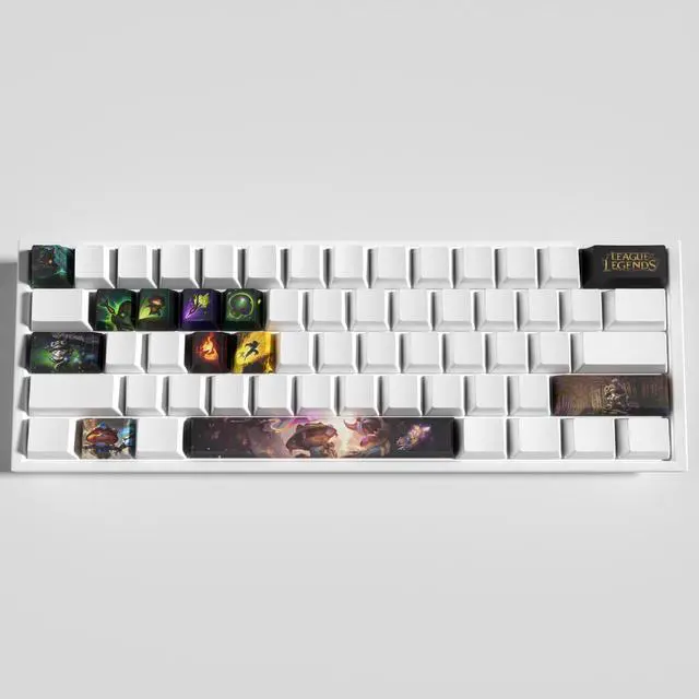 Alt view image 2 of 5 - League of Legends Themed Keycaps Teemo PBT heat-sublimation keycaps 12 keys OEM high degree