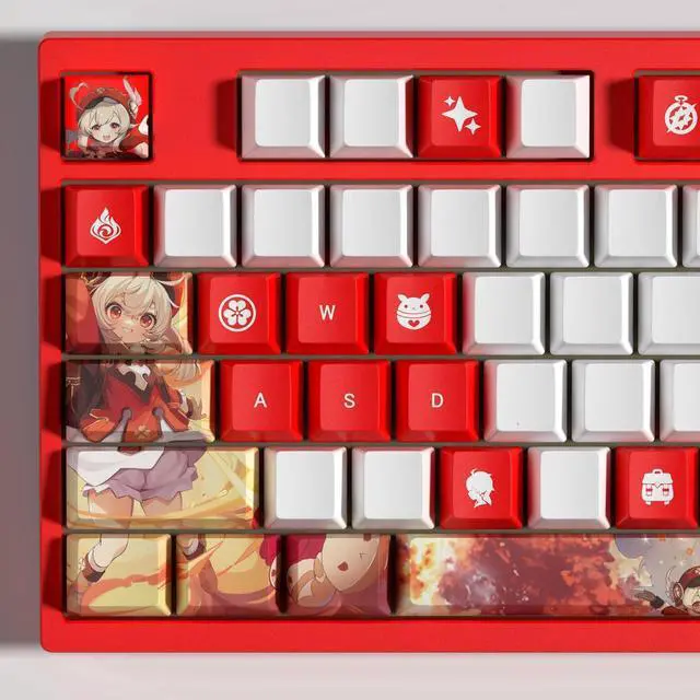 Alt view image 3 of 5 - enshin Impact Themed Keycaps Klee PBT heat-sublimation keycaps 29 keys OEM high degree
