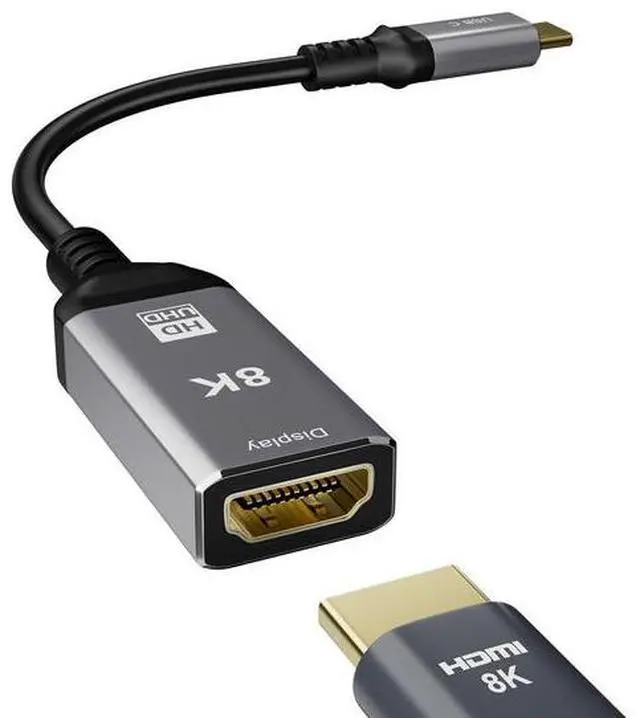 Alt view image 2 of 7 - 8K@60HzType C to HDMI Cable 4K 120Hz, Thunderbolt 3/4 USB-C to HDMI Adapter for MacBook Pro/Air,  iPad Pro, Galaxy S23/S24, Surface Pro, Chromebook, Laptop to Monitor/TV/Projector