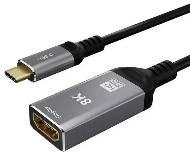 Main image of 8K@60HzType C to HDMI Cable 4K 120Hz, Thunderbolt 3/4 USB-C to HDMI Adapter for MacBook Pro/Air,  iPad Pro, Galaxy S23/S24, Surface Pro, Chromebook, Laptop to Monitor/TV/Projector