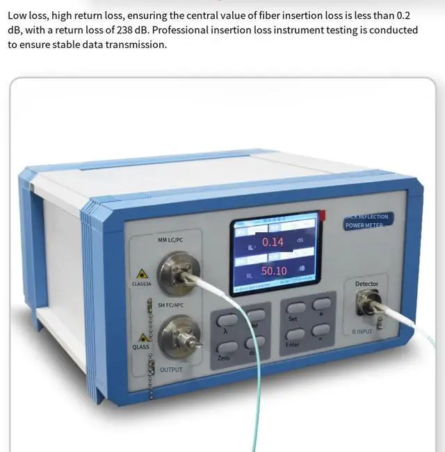 Alt view image 4 of 4 - YOUPUGUANG OM3 LC-LC Duplex Multimode Fiber Patch Cable - 10G Gigabit, 3.0PVC Jacket, Ceramic Ferrule, for Switch/Data Center/Server, 1G/10G/40G Compatible ( Aqua Blue)