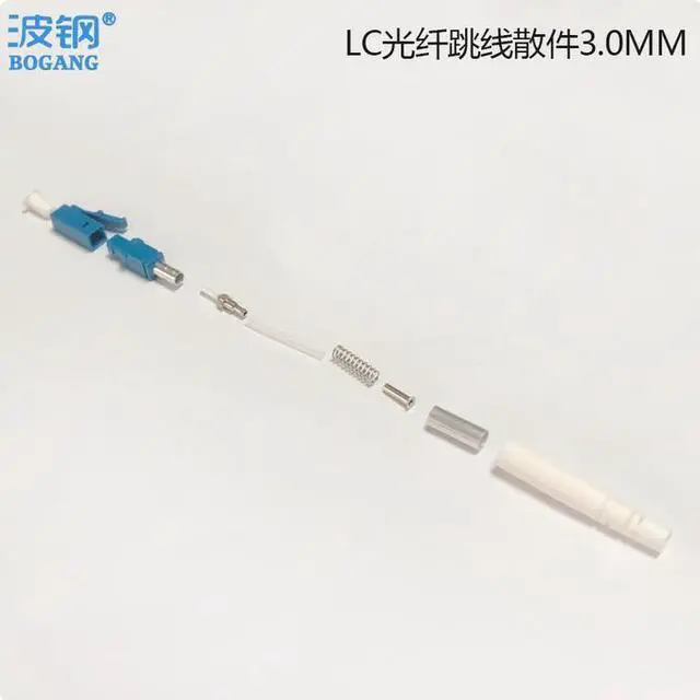 Main image of LC/UPC single-mode single-core component 3.0 optical fiber connector, optical fiber component accessory sleeve, optical fiber connector 3.0mm wire diameter