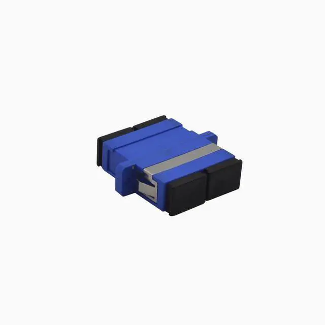 Main image of SC single-mode dual-core optical fiber adapter, duplex optical fiber patch cord, tail fiber butt flange connection head, optical fiber coupler