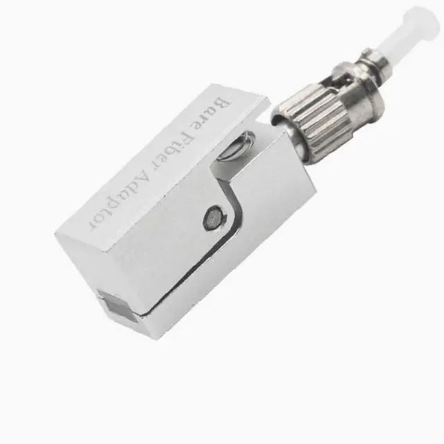 Alt view image 3 of 4 - ST Single Mode Fiber Adapter 9/125m Bare Fiber Connector, Square Flange Coupler, Bayonet Style for Test Equipment