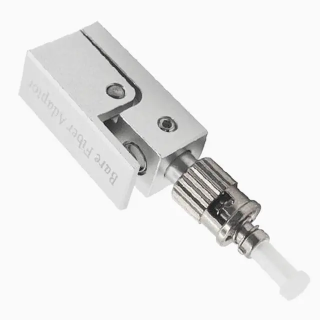 Alt view image 4 of 4 - ST Single Mode Fiber Adapter 9/125m Bare Fiber Connector, Square Flange Coupler, Bayonet Style for Test Equipment