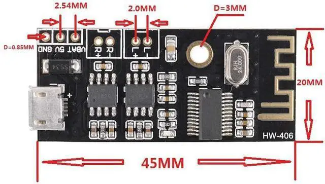 Alt view image 4 of 5 - 3pcs M38 Wireless Bluetooth MP3 Audio Receiver Board BLT 4.2 mp3 Lossless decoder Bluetooth 4.2 Audio Receiver Board Wireless Stereo Sound Module