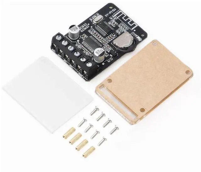Alt view image 6 of 6 - Audio Amplifier Board with BT 5.0, 10W 15W 20W 2.0 Dual Channel Stereo Wireless Mini Amp Module with Protective Shell
