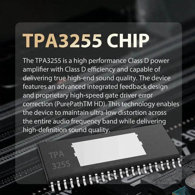 Alt view image 5 of 6 - ZK-AS21 220W*2+350W 2.1 Bluetooth Power Amplifier Board with TPA3255 Chip, 18V-36V Bluetooth Speaker Audio Amplifier Module Vehicle Amplifiers