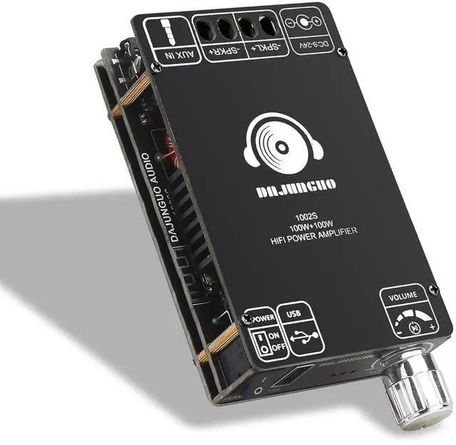 Main image of 1002S 2.0 Bluetooth Amplifier Board with Dual TPA3116D2 Chips, 100W+100W Power Output