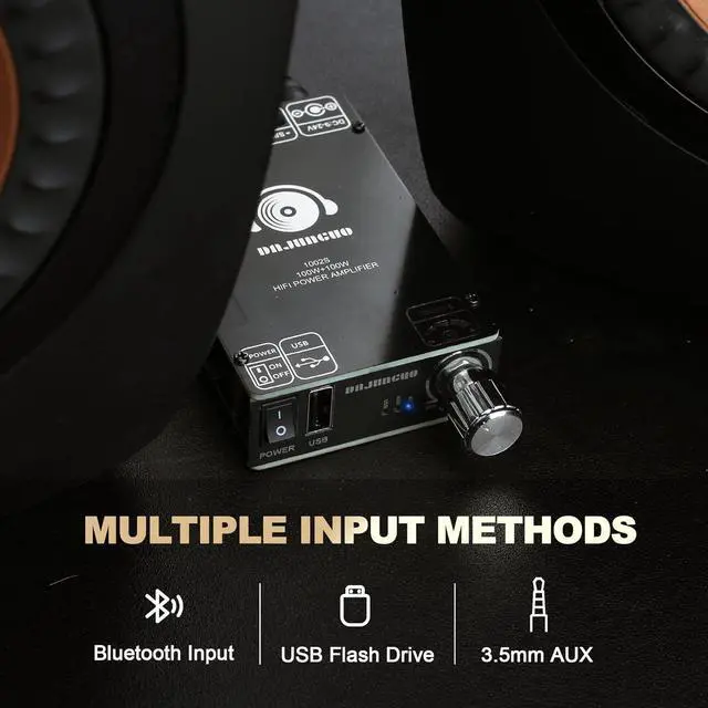Alt view image 5 of 7 - 1002S 2.0 Bluetooth Amplifier Board with Dual TPA3116D2 Chips, 100W+100W Power Output
