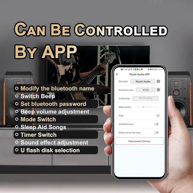 Alt view image 3 of 6 - ZK-502A 2.0 Bluetooth 5.0 Amplifier Board 50W*50W with APP Control(Android Only),100W Bluetooth Audio AMP Board for DIY Bluetooth Speaker Kit DC9-24V,Black (ZK-502A)