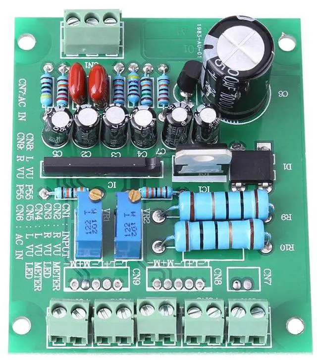 Alt view image 2 of 7 - 2PCS 12-15V/300mA VU Meter Warm Back Light Recording+Audio Level Amp with Driver Board, Electric Energy and Measuring Instruments