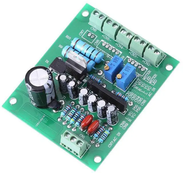 Alt view image 7 of 7 - 2PCS 12-15V/300mA VU Meter Warm Back Light Recording+Audio Level Amp with Driver Board, Electric Energy and Measuring Instruments