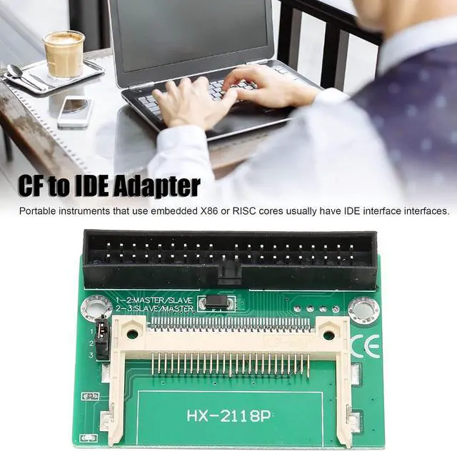 Alt view image 6 of 7 - CF to IDE Adapter, CF to 3.5 Inch 40 Pin IDE Converter Adapter Card, Anti?EMI Disk Desktop Adapter Card for Win CELinux