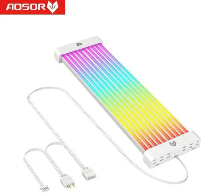 Main image of COOLMOON AOSOR AL200 Lamp Tape 5V ARGB Aura Sync Flexible Light Bar Widening Bendable Multifunctional DIY for 3x8P Graphics Card