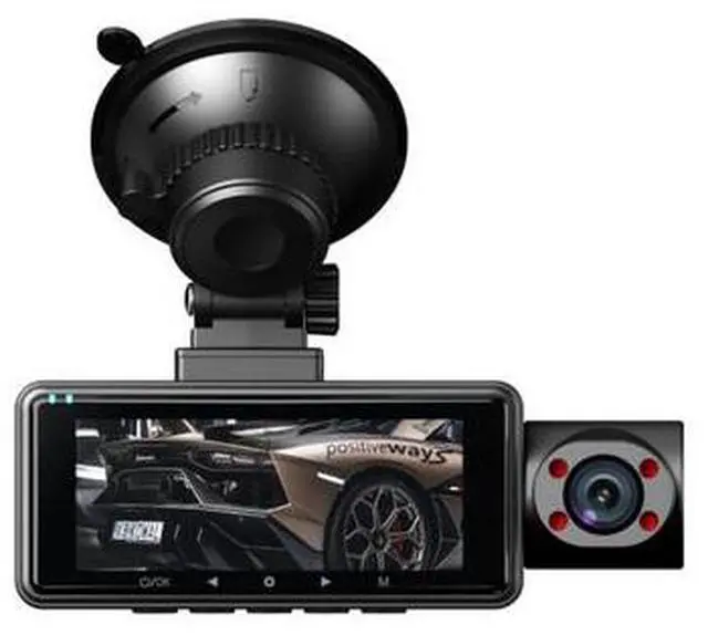 Alt view image 2 of 4 - 3-Channel Dash Cam 2K HD - 3.16" Touch Screen, 170° Wide Angle, Night Vision, Parking Mode, Loop Recording