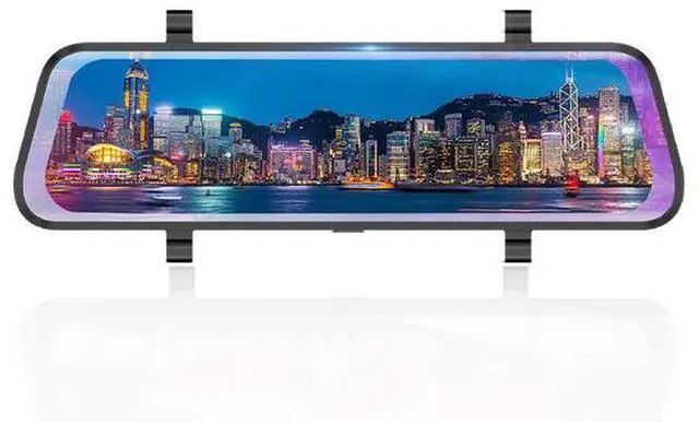 Main image of 9.66" Full Screen Mirror Dash Cam 1080P - Dual Channel Recording, 140° Wide Angle, Reverse Camera, Anti-Glare, Support 256GB