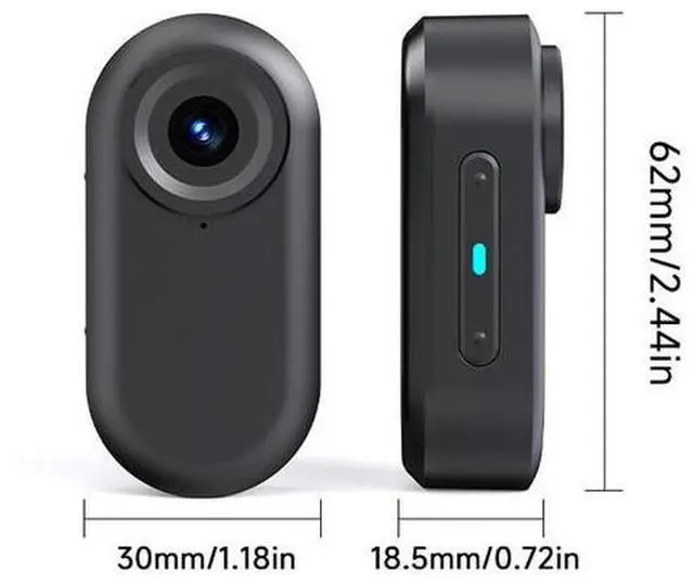 Alt view image 2 of 5 - 1080P Thumb Camera - Magnetic Charging Case, Wearable Pet POV, Mini Body Cam, Waterproof for Cycling/Outdoor
