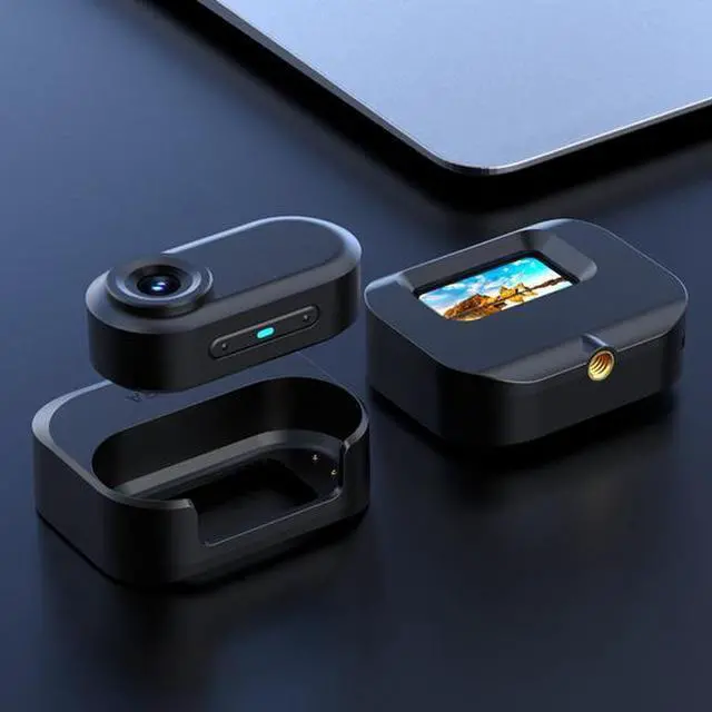 Alt view image 3 of 5 - 1080P Thumb Camera - Magnetic Charging Case, Wearable Pet POV, Mini Body Cam, Waterproof for Cycling/Outdoor