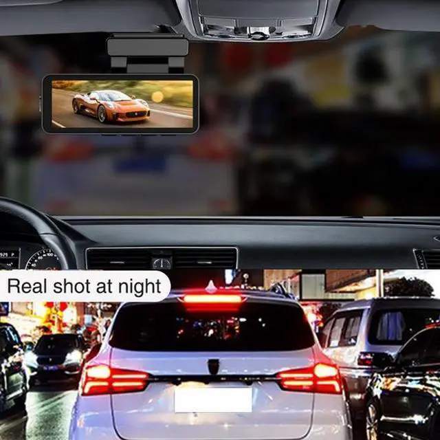 Alt view image 3 of 6 - 3.2" Dash Cam 4K+1080P - Dual Lens 170° Wide Angle, WiFi, Night Vision, Parking Mode, Support 256GB