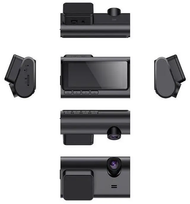 Alt view image 4 of 6 - 3.2" WiFi Dash Cam 1080P - Dual Channel, 140° Wide Angle, Night Vision, Parking Mode, Support 256GB