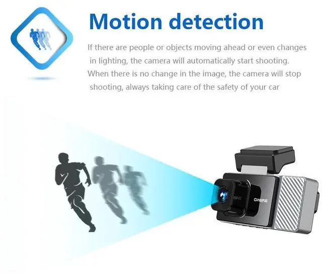 Alt view image 6 of 7 - Triple Lens 1080P Dash Cam - Front/Rear/Cabin Recording, WiFi, Night Vision, 32GB Included, Parking Monitor