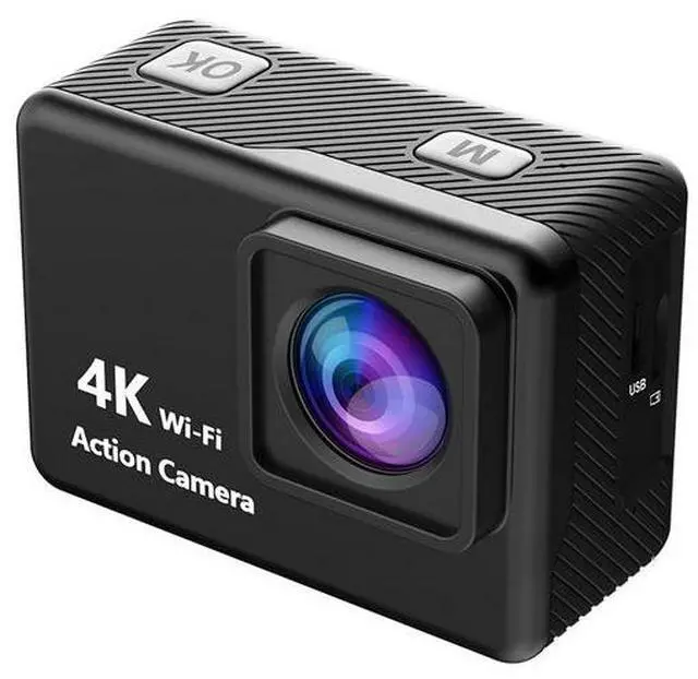 Alt view image 2 of 7 - 4K Waterproof Action Camera - 2.0" Touch Screen, WiFi, EIS, 10m Dive, 170° Wide Angle for Cycling/Diving