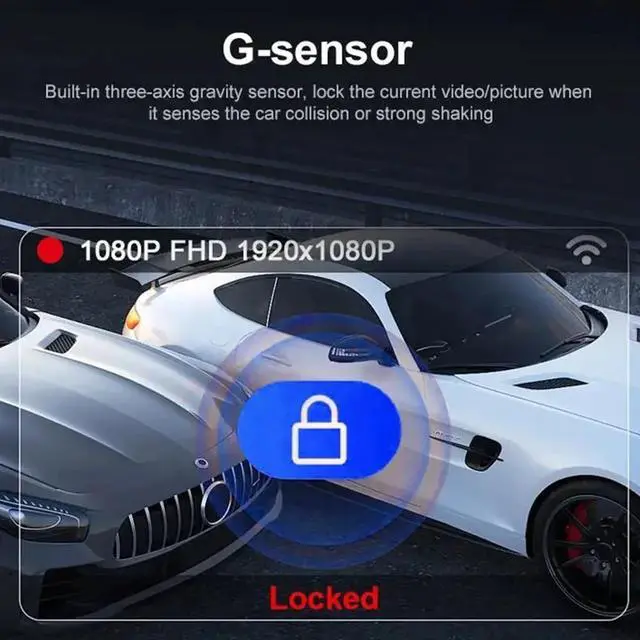 Alt view image 6 of 7 - Four Cameras Displayed3.0-inch vehicle recorder with four lenses (front + rear + left + right) - 170° ultra-wide angle - high-definition infrared night vision - parking monitoring - supports 64G sto