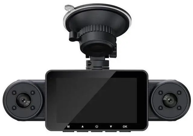 Alt view image 7 of 7 - Four Cameras Displayed3.0-inch vehicle recorder with four lenses (front + rear + left + right) - 170° ultra-wide angle - high-definition infrared night vision - parking monitoring - supports 64G sto