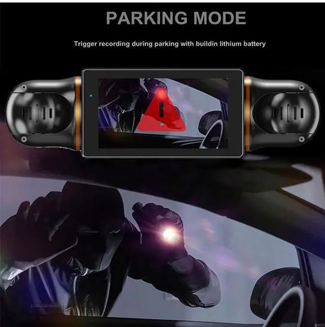 Alt view image 4 of 7 - Four-way Recording 3-inch Vehicle Recorder with 1080P HD Four-lens, WiFi Connectivity, 140° Wide Angle Night Vision, GPS Positioning, Parking Monitoring