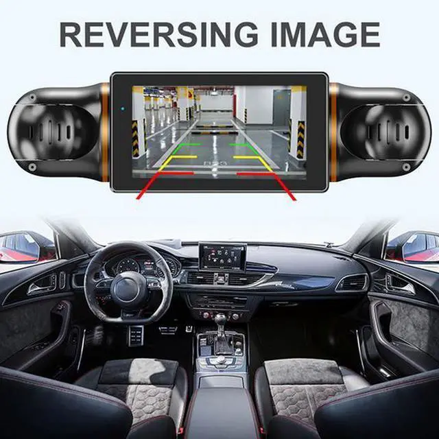 Alt view image 2 of 7 - Four-way Recording 3-inch Vehicle Recorder with 1080P HD Four-lens, WiFi Connectivity, 140° Wide Angle Night Vision, GPS Positioning, Parking Monitoring