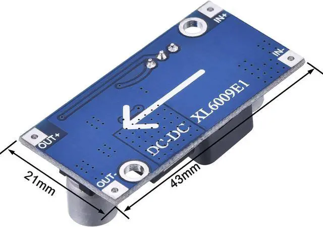 Alt view image 4 of 4 - 5pcs XL6009 Boost Module DC-DC Adjustable Module DC3.0-30V to DC5-35V Output Voltage Power Converter Circuit Board Module 400KHz