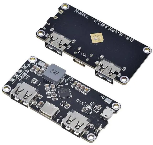 Alt view image 2 of 6 - 2pcs IP5328P Dual USB Battery Fast Charge Module Bi-Directional 18W Fast Charging 3.7V to 5V 9V 12V Step Up Power Bank Board QC3.0 FCP AFC MET SFCP Quick Charge Type-C