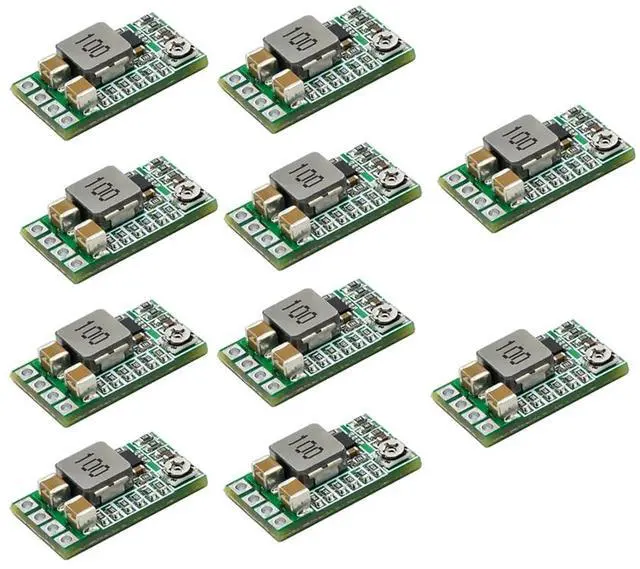 Main image of 10pcs Mini DC-DC 12-24V to 5V 3A Step Down Buck Power Module Fixed Voltage Output 1.8V 2.5V 3.3V 5V 9V 12V Optional Adjustable Efficiency 97.5%