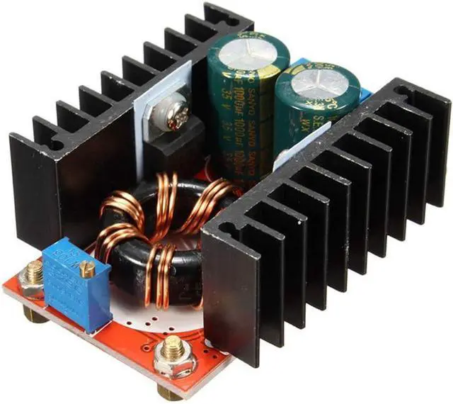 Alt view image 4 of 4 - 2pcs 150W 10-32V to 12-35V Voltage Adjustable 6A DC Boost Converter Step Up 10-32V to 12-35V Voltage Charger Module Power Supply Inverters Converter