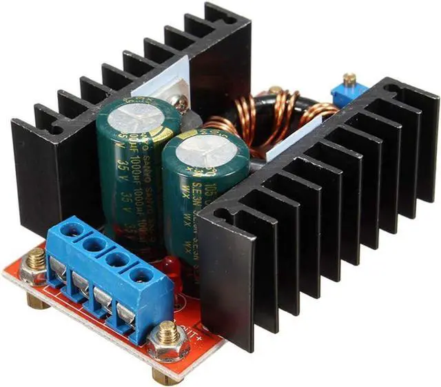 Alt view image 3 of 4 - 2pcs 150W 10-32V to 12-35V Voltage Adjustable 6A DC Boost Converter Step Up 10-32V to 12-35V Voltage Charger Module Power Supply Inverters Converter