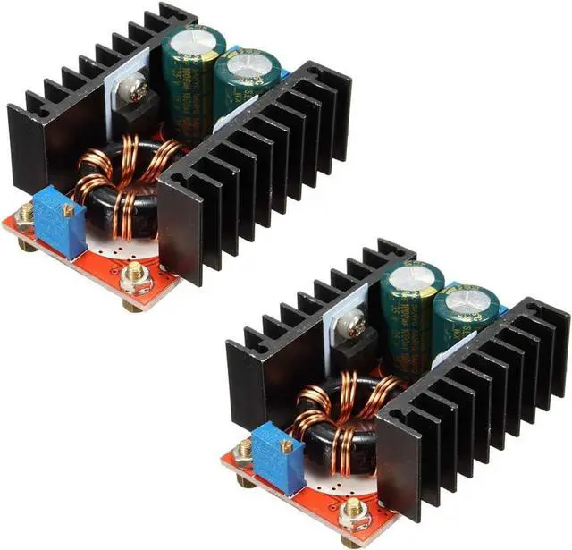 Main image of 2pcs 150W 10-32V to 12-35V Voltage Adjustable 6A DC Boost Converter Step Up 10-32V to 12-35V Voltage Charger Module Power Supply Inverters Converter