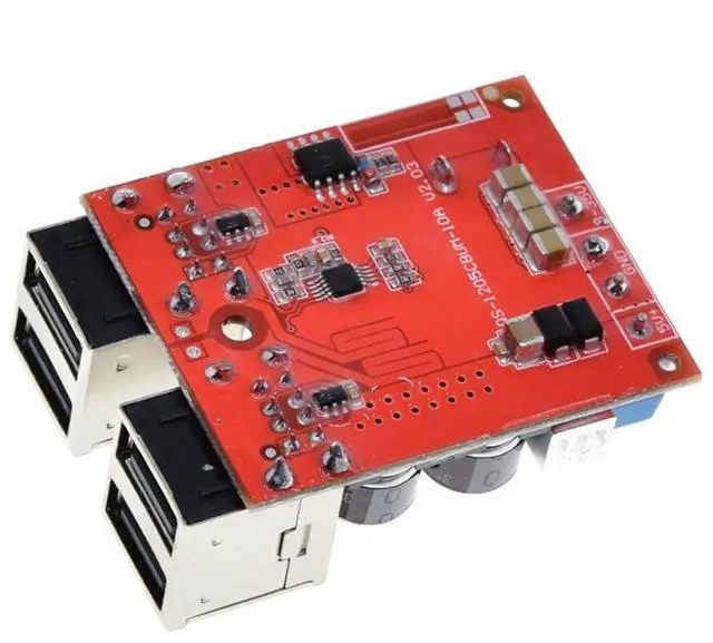Alt view image 3 of 5 - DC-DC Step Down Powe Module 8V-35V to 5V 8A Vehicle Charging Power Supply Module 4 Port USB Mobile Charge Module