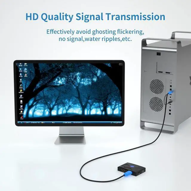 Alt view image 5 of 7 - MT-VIKI 2in 1 USB HDMI KVM Cable 5m/16ft for USB KVM Cable HDMI