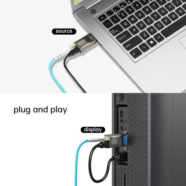 Alt view image 2 of 6 - MT-VIKI 4K HDMI Extender Over Multi-Mode LC Fiber Optic Cable, Up to 300m (1000ft), 4K@60Hz, 18Gbps, HDMI 2.0, HDCP 2.2, Transmitter and Receiver Kit
