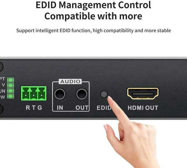 Alt view image 5 of 7 - MT-VIKI HDMI Extender Over Fiber Optic Cable up to 20KM/12.4 Miles, w/Loop Out & 3.5mm Bidirectional Stereo Audio & RS232, Uncompressed TX & RX Kit