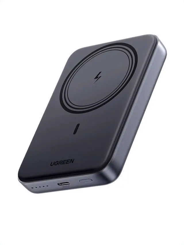 Main image of UGREEN Magnetic Power Bank, 10,000mAh Wireless Portable Charger, PD 20W Fast Charging Battery Pack with USB-C for Magsafe, iPhone 16/16 Pro/15/15 Plus/15 Pro/15 Pro Max, iPhone14/13/12 Series, Black