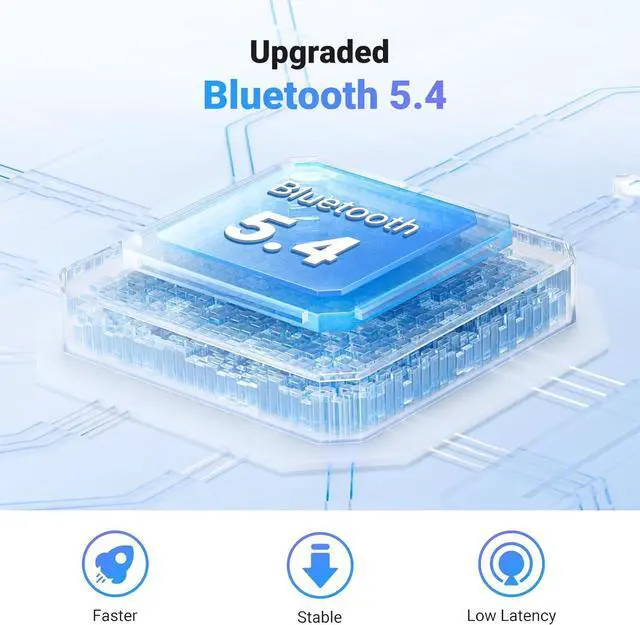 Alt view image 2 of 7 - UGREEN Airplane Bluetooth 5.4 Transmitter Receiver for 2 Airpods or Headphones, Airplane Travel Essentials 2-in-1 Wireless Bluetooth Adapter, 3.5MM AUX Jack Adapter on Flight, TV, Car Stereo