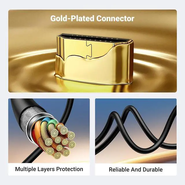 Alt view image 6 of 7 - UGREEN Micro HDMI to HDMI Cable Adapter 4K 60Hz Ethernet Audio Return Channel Compatible with GoPro Hero 7/6 Raspberry Pi 5 Retroid Pocket 3+/3 Yoga 3 B500 Camera Video Capture Card 3FT