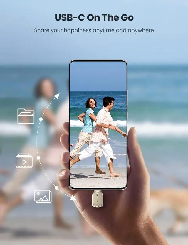 Alt view image 6 of 7 - UGREEN USB C Micro SD Card Reader, Type C to Micro SD Card Adapter with Zinc Alloy External, Portable SD Card Reader USB C for TF Micro SDHC SDXC, Compatible with Samsung/Mac/iPad Pro/iPhone 15 16