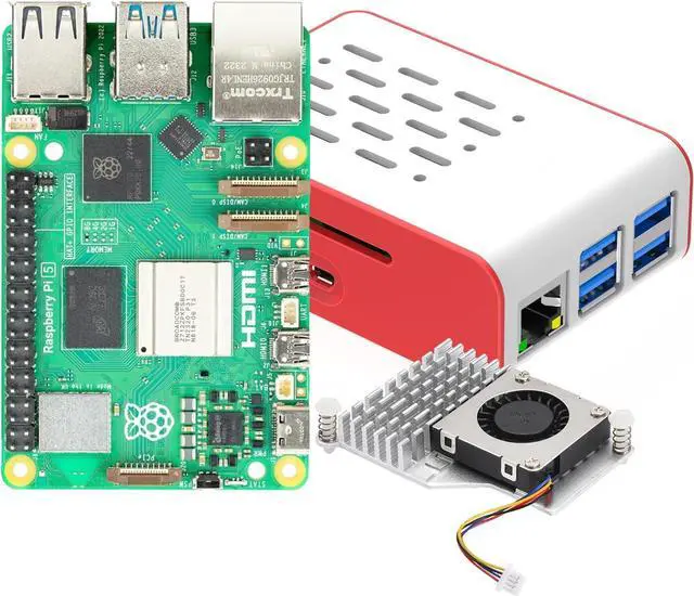 Main image of Raspberry Pi 5 RAM 4GB Basic kit with Case and Active Cooler