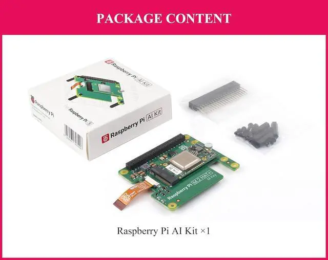 Alt view image 7 of 7 - Official RPi AI Kit Comes with Pi M.2 HAT+ with Hailo AI Acceleration Module Compatible with Raspberry Pi 5