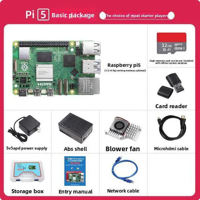 Main image of Raspberry Pi 5 8GB Motherboard Python Programming Official Basic Package