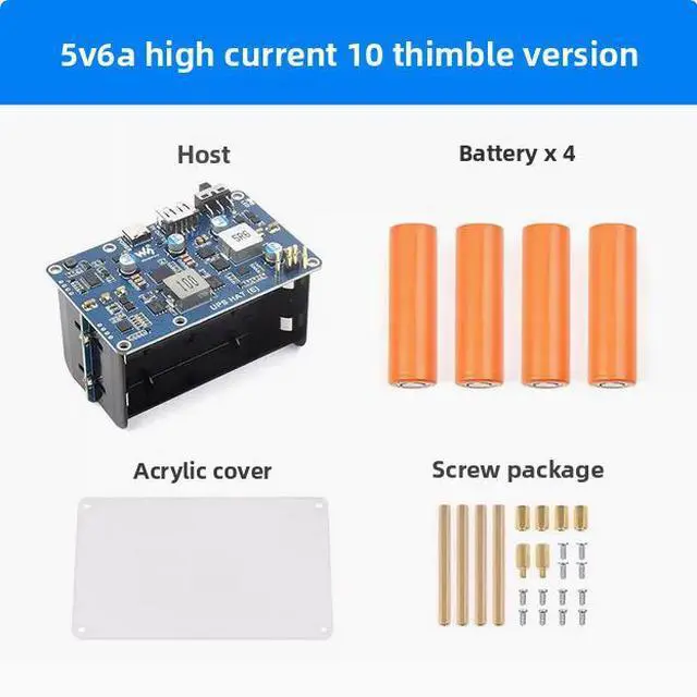 Alt view image 3 of 7 - Raspberry Pi 5 UPS Mobile Power Supply Module