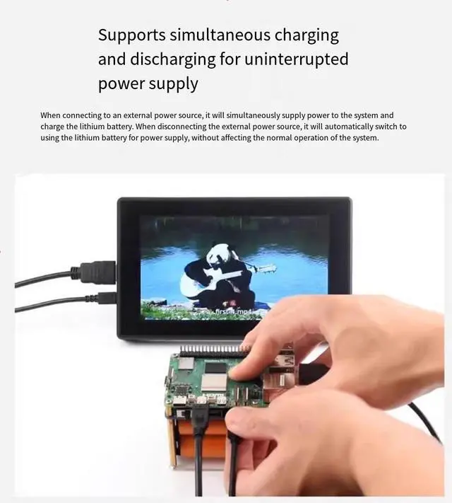 Alt view image 4 of 7 - Raspberry Pi 5 UPS Mobile Power Supply Module